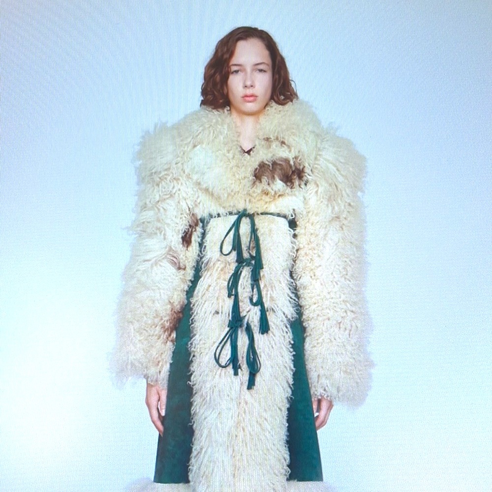 Gucci 2020 'Epilogue' Collection RTW shearling coat.